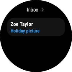 Press the required email message to read it. Press the required email message to read it.