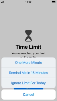 Press the required setting. Press the required setting.