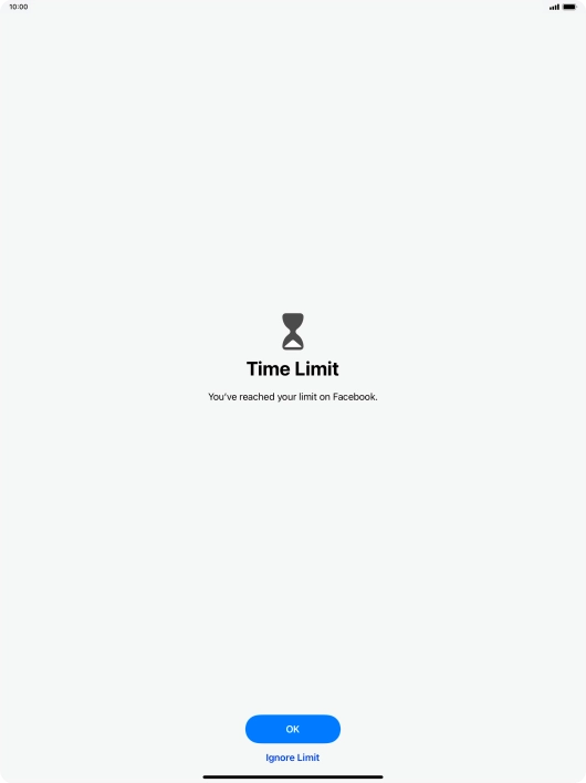 Press Ignore Limit.