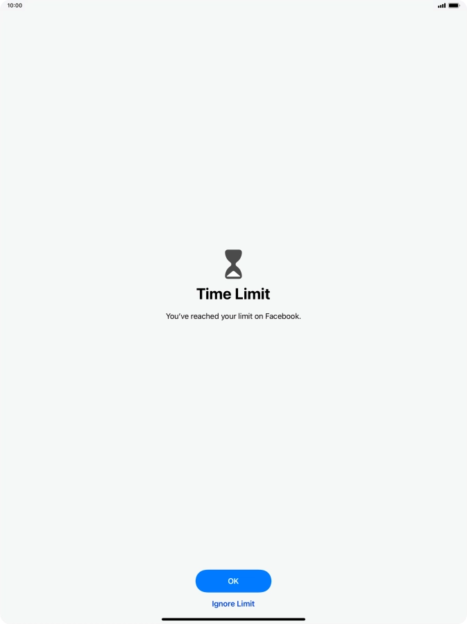 Press Ignore Limit.