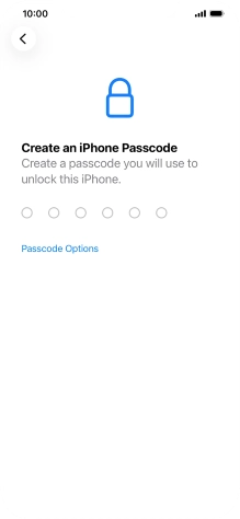 Press Passcode Options. Press Passcode Options.