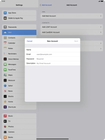 Press Email and key in your email address. Press Email and key in your email address.