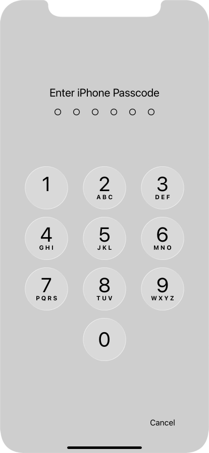 Use the phone lock code you created. Use the phone lock code you created.