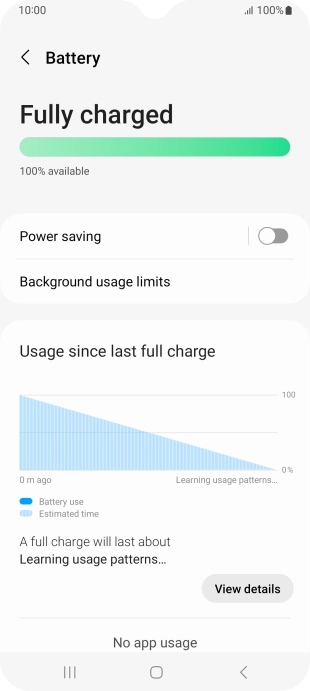 Press Power saving. Press Power saving.