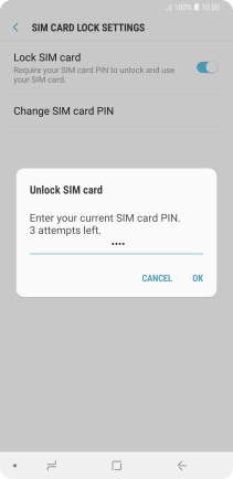 Key in your PIN and press OK. Key in your PIN and press OK.