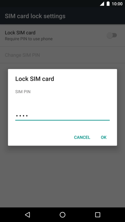 Key in your PIN and press OK.