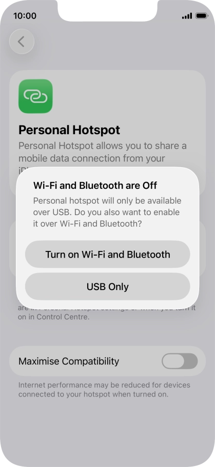 If Wi-Fi is turned off, press Turn on Wi-Fi and Bluetooth. If Wi-Fi is turned off, press Turn on Wi-Fi and Bluetooth.