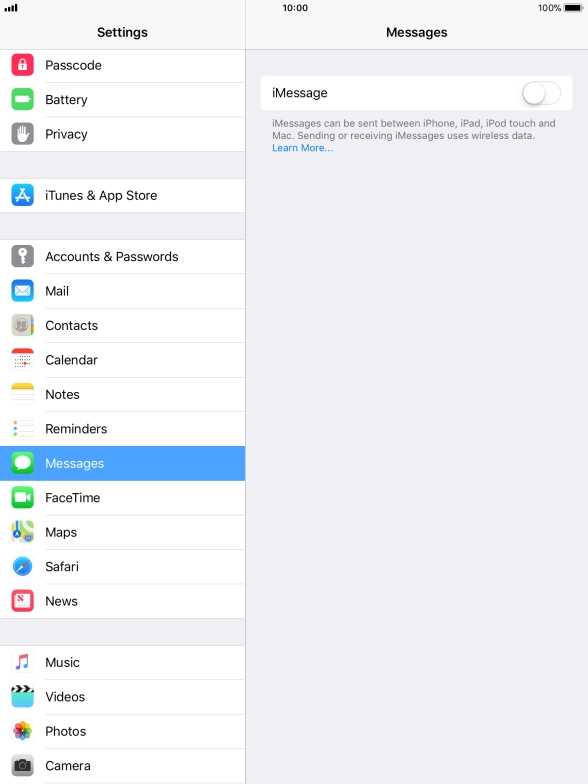 Press the indicator next to Press the indicator next to