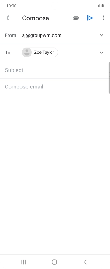 Press Subject and key in the required subject.