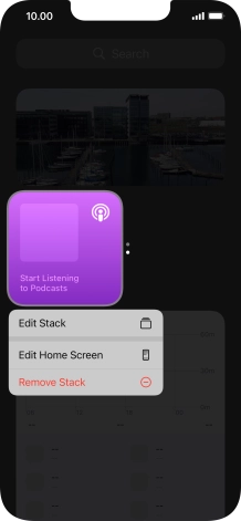 Press Edit Stack.