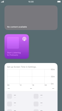 Press and hold the required Widget Stack.
