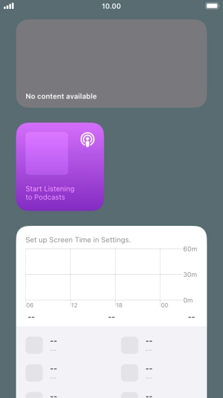 Press and hold the required Widget Stack.