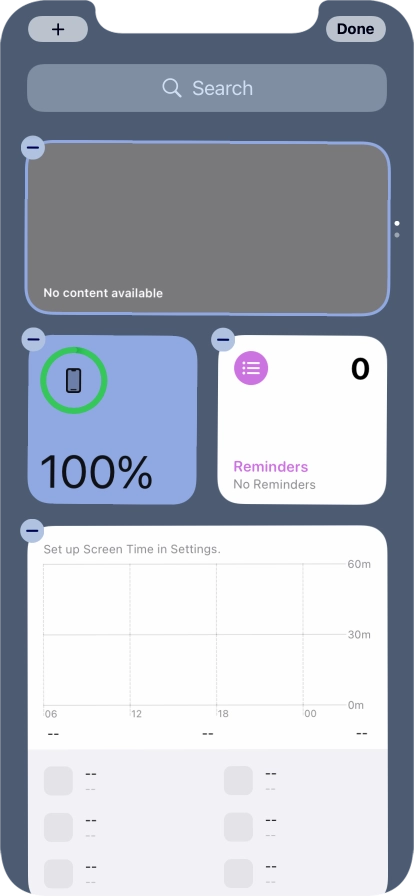 Press the add icon.