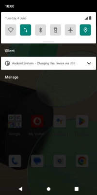 Press the drop down list. Press the drop down list.
