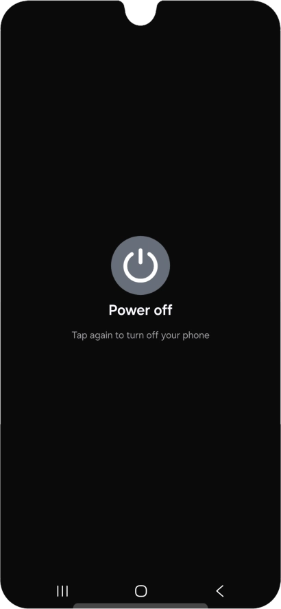 Press Power off.