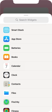 Press Smart Stack.