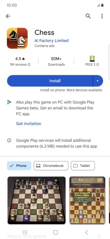 Press Install and follow the instructions on the screen to install the app. Press Install and follow the instructions on the screen to install the app.