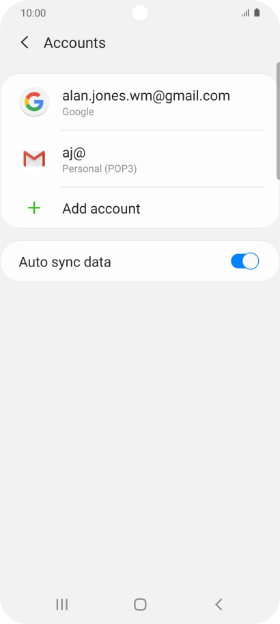 Press the Home key to return to the home screen.