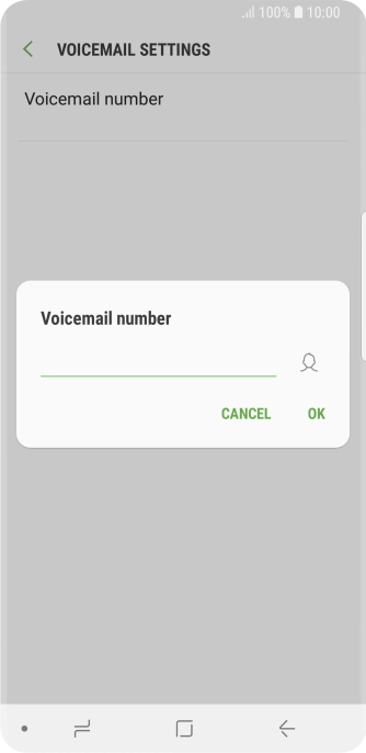 Key in +61414121121 and press OK.