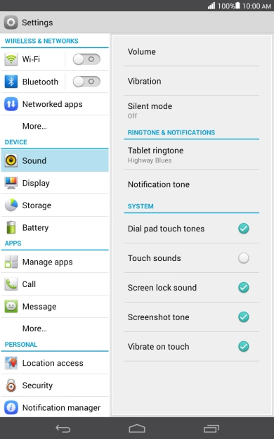 Press the Home key to return to the home screen.