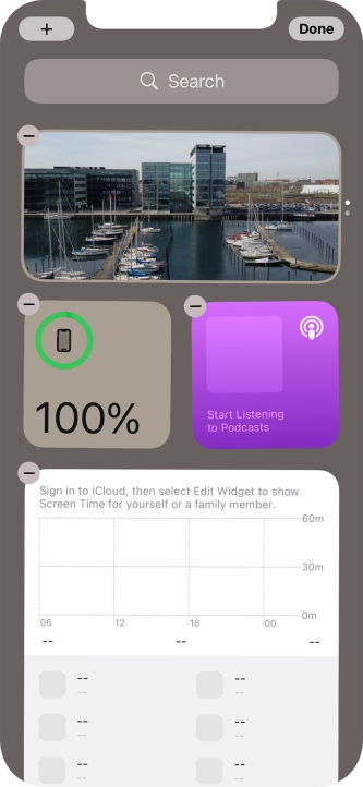 Press the add icon. Press the add icon.
