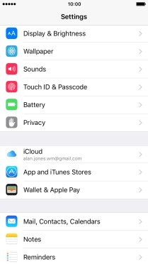 Press Touch ID & Passcode.