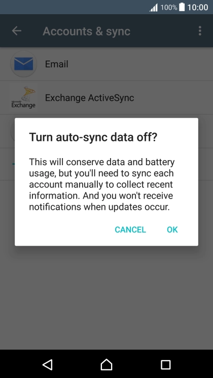 If you turn off the function, press OK.