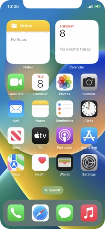 When the battery charging icon is displayed, the battery is charging.