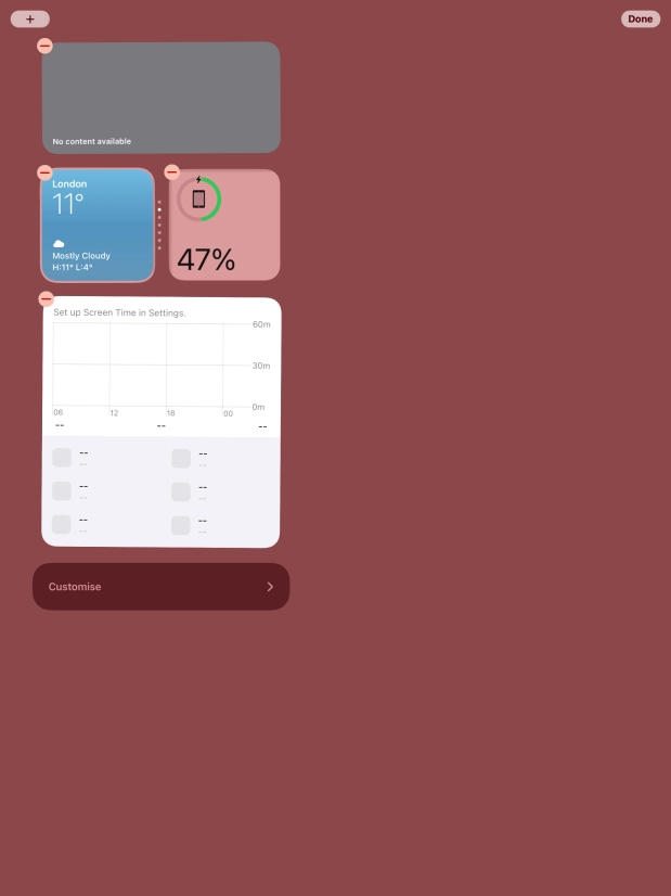 Press the add icon.