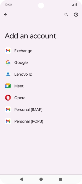 Press Google.