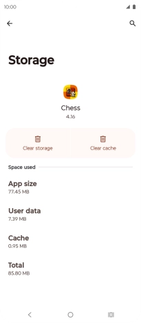 Press Clear cache.
