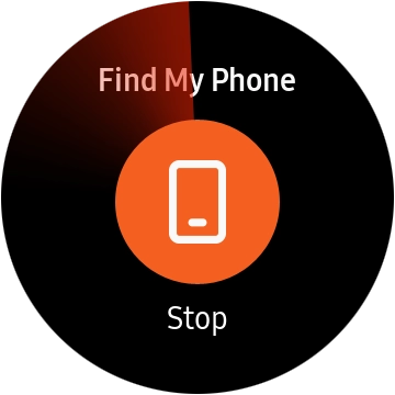 Press Stop when you've found your phone.