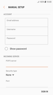 Press the drop down list below 