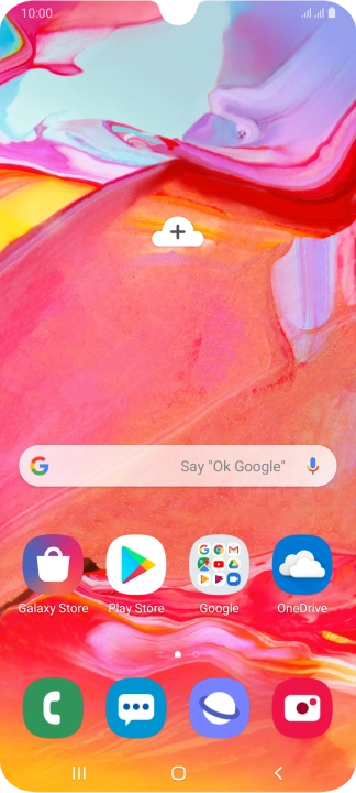 Slide two fingers downwards starting from the top of the screen.