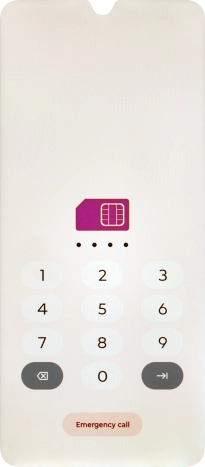 If you're asked to key in your PIN, do so and press arrow right.