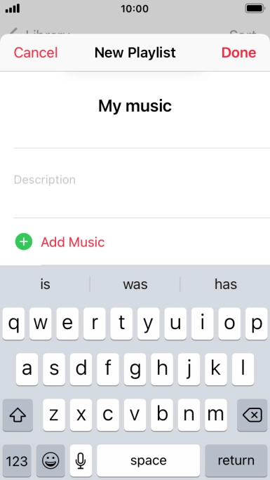 Press Add Music.