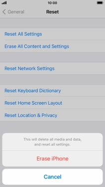 Press Erase iPhone. Press Erase iPhone.