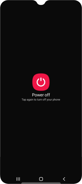 Press Power off.