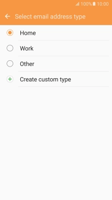 Press the required email type.