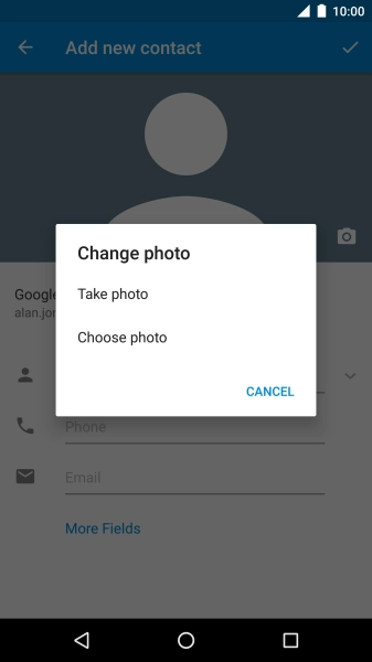Press Choose photo.