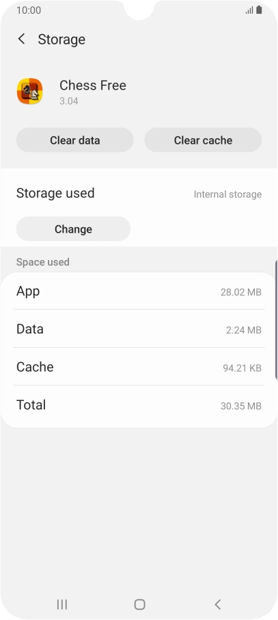 Press Clear cache.