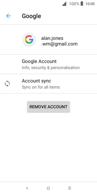 Press Account sync.