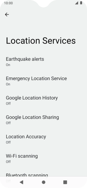 Press Location Accuracy. Press Location Accuracy.