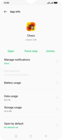 Press Storage usage.