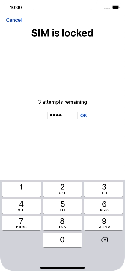 If your SIM is locked, key in your PIN and press OK. If your SIM is locked, key in your PIN and press OK.
