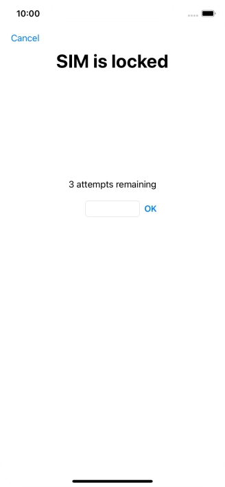 If your SIM is locked, key in your PIN and press OK. If your SIM is locked, key in your PIN and press OK.