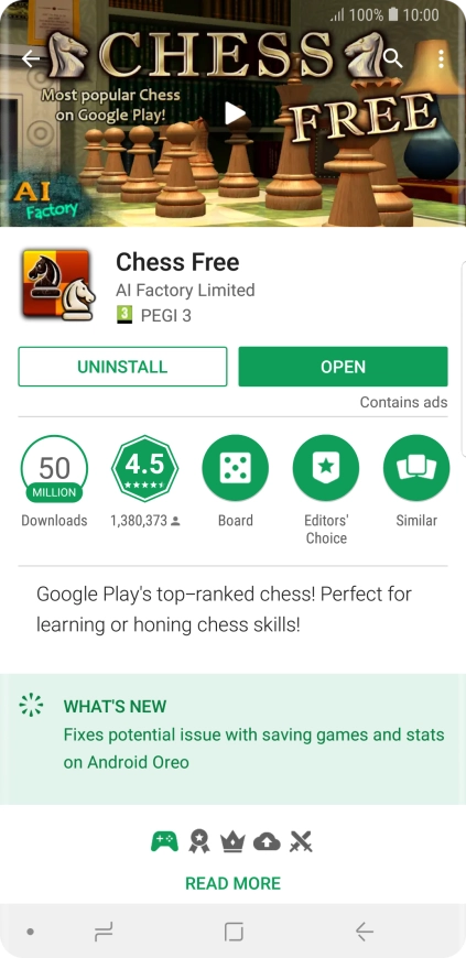 Press UNINSTALL.