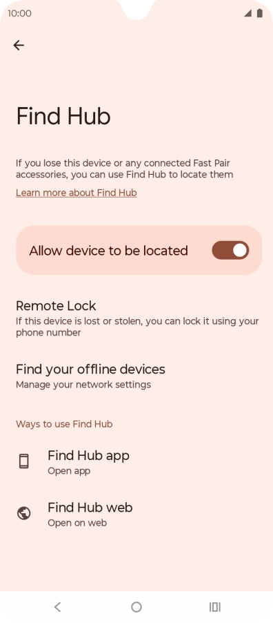 Press the Home key to return to the home screen.
