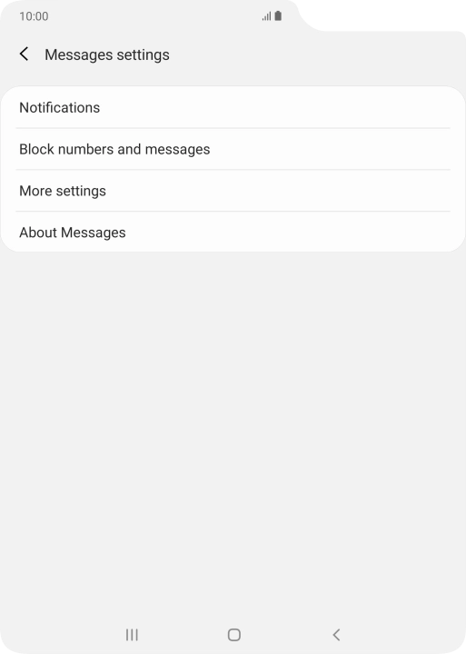 Press More settings. Press More settings.