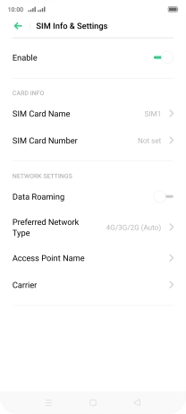 Press Preferred Network Type. Press Preferred Network Type.